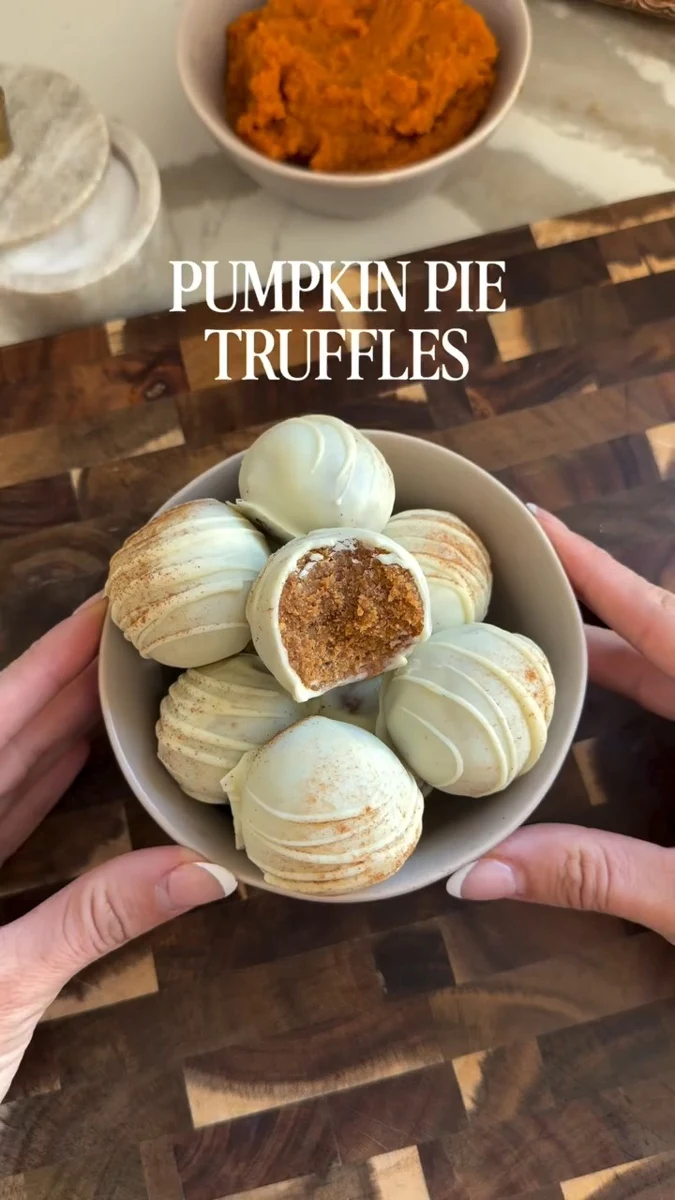 Trufas de pumpkin pie