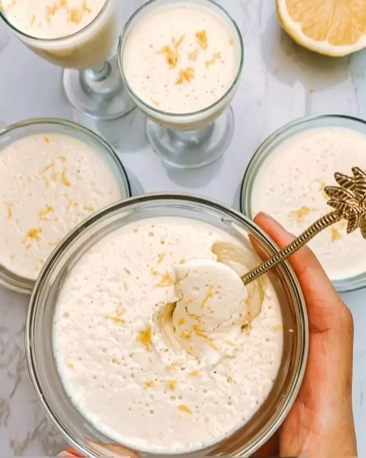Mousse vegana de limón